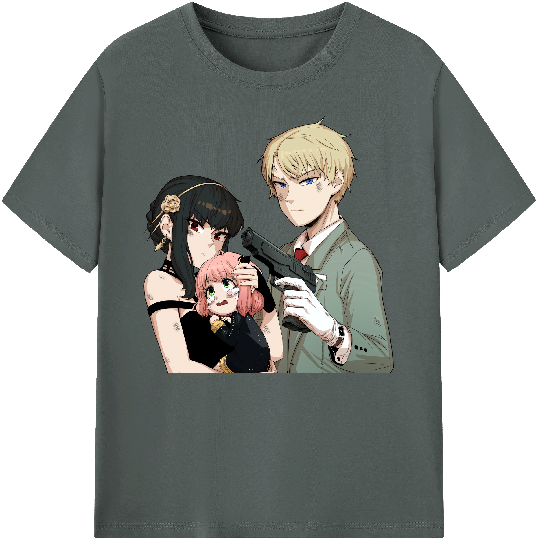 （画像用） SPY×FAMILY间谍家家酒 綿100％ メンズ半袖Tシャツ｜肌触りやわらか＆通気性